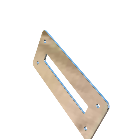 Titanium Upper and intermediate shroud Chainplate Cover for a Norseman 447 Cutter